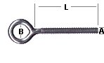 Eyebolt M10 x 100mm